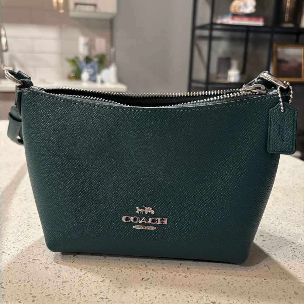 Coach Teal Leather Crossbody Bag